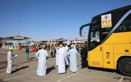 تفويج الحجاج العراقيين براً