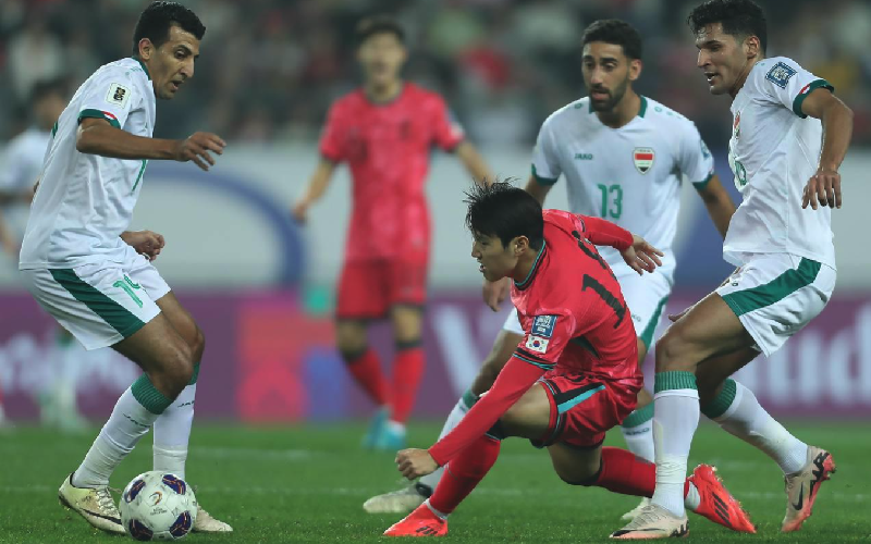 مباراة الذهاب بين العراق وكوريا الجنوبية في التصفيات الآسيوية المؤهلة لنهائيات كأس العالم 2026