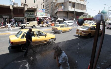 ارتفاع درجات الحرارة في العراق