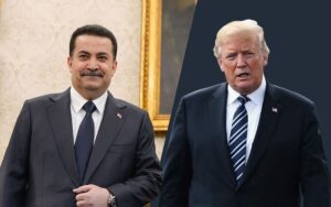 الرئيس الأمريكي دونالد ترامب، ورئيس الوزراء العراقي محمد شياع السوداني