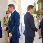 وزير الدفاع الإستوني هانو بيفكور، يلتقي رئيس إقليم كوردستان نيجيرفان بارزاني، ورئيس مجلس وزراء الإقليم مسرور بارزاني