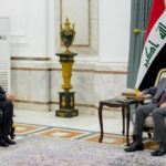 الرئيس العراقي عبد اللطيف جمال رشيد، يستقبل السفير التركي في بغداد أنيل بورا إنان