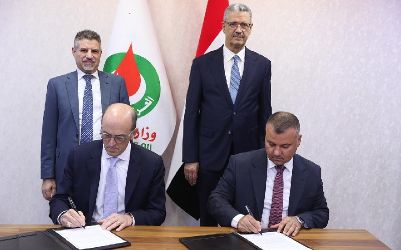 مراسيم توقيع اتفاق مبادئ بين شركتي "نفط الشمال" العراقية و"إتش كيه إن إنرجي" الأمريكية لاستثمار وتطوير حقل حمرين النفطي