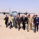وزير داخلية إقليم كوردستان ريبر أحمد، يستقبل مستشار الأمن القومي العراقي قاسم الأعرجي، لدى وصوله مطار أربيل الدولي