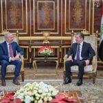 رئيس وزراء إقليم كوردستان مسرور بارزاني، يستقبل القنصل العام الأمريكي لدى الإقليم ستيفن بيتنر