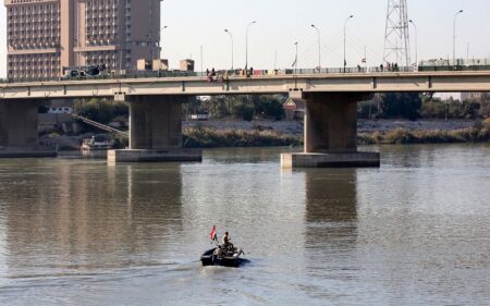 صورة أرشيفية لنهر دجلة في العراق