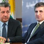 رئيس إقليم كوردستان نيجيرفان بارزاني ورئيس وزراء الإقليم مسرور بارزاني