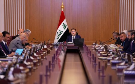 جلسة اعتيادية لمجلس الوزراء العراقي، برئاسة رئيس الوزراء محمد شياع السوداني