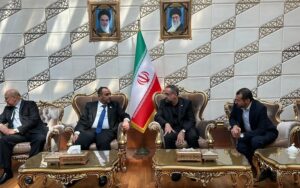 وزير الكهرباء العراقي زياد علي فاضل، خلال زيارته العاصمة الايرانية طهران