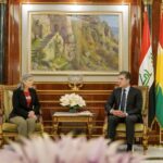 رئيس إقليم كوردستان نيجيرفان بارزاني، يستقبل عضو لجنة القوات المسلحة في مجلس الشيوخ الأمريكي السيناتور جوني إيرنست