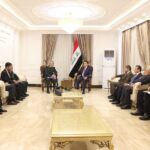 مستشار الأمن القومي العراقي قاسم الأعرجي، يستقبل رئيس استخبارات القوات المسلحة الإيرانية مجيد مير أحمدي