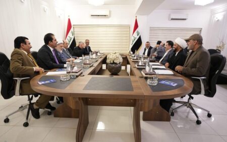 جانب من اجتماع الإطار التنسيقي للقوى الشيعية في العراق