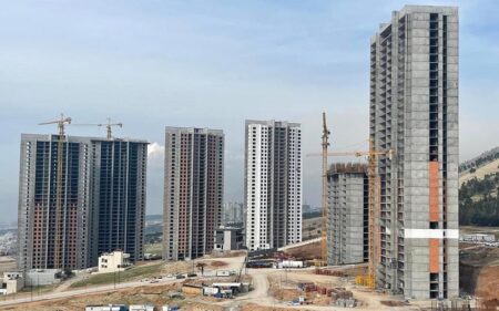 صورة لمجمعات سكنية قيد الانشاء في إقليم كوردستان