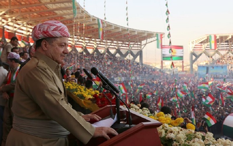 زعيم الحزب الديمقراطي الكوردستاني مسعود بارزاني