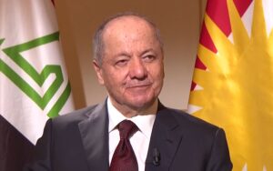 رئيس الحزب الديمقراطي الكوردستاني مسعود بارزاني، في مقابلة مع قناة فرانس 24 الفرنسية