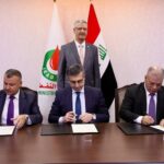 وزير النفط العراقي حيان عبدالغني السواد، يرعى توقيع تفعيل عقد تطوير حقول كركوك الأربعة وتأهيل منشآت الغاز، بين شركتي نفط الشمال وغاز الشمال العراقيتين وشركة BP البريطانية