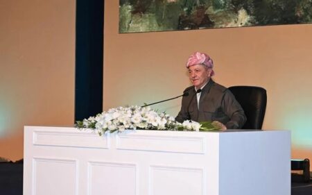 رئيس الحزب الديمقراطي الكوردستاني مسعود بارزاني