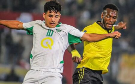 جانب من مباراة فريقي أربيل والغراف