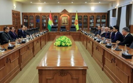 اجتماع لقيادات الحزب الديمقراطي الكوردستاني والاتحاد الوطني الكوردستاني