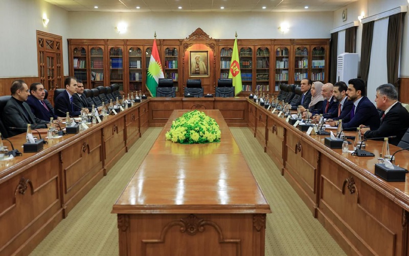 اجتماع لقيادات الحزب الديمقراطي الكوردستاني والاتحاد الوطني الكوردستاني