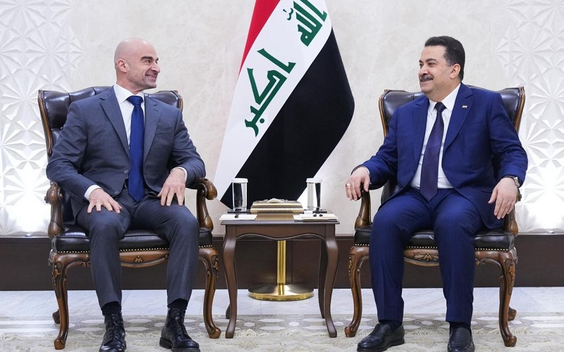 رئيس الوزراء العراقي محمد شياع السوداني يستقبل رئيس الاتحاد الوطني الكوردستاني بافل طالباني