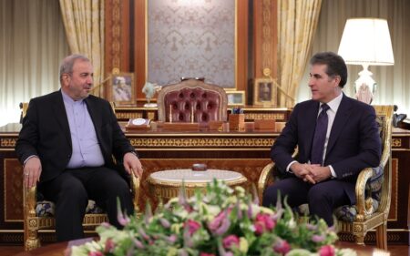 رئيس إقليم كوردستان نيجيرفان بارزاني، يستقبل سفير الجمهورية الإسلامية الإيرانية لدى العراق محمد كاظم آل صادق