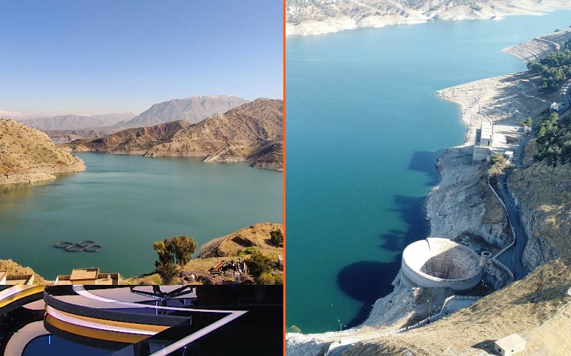 صورة لسدي دوكان ودربنديخان بمحافظة السليمانية شرقي إقليم كوردستان