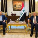 وزير الخارجية العراقي فؤاد حسين يستقبل السفير الإيراني في بغداد محمد كاظم آل صادق