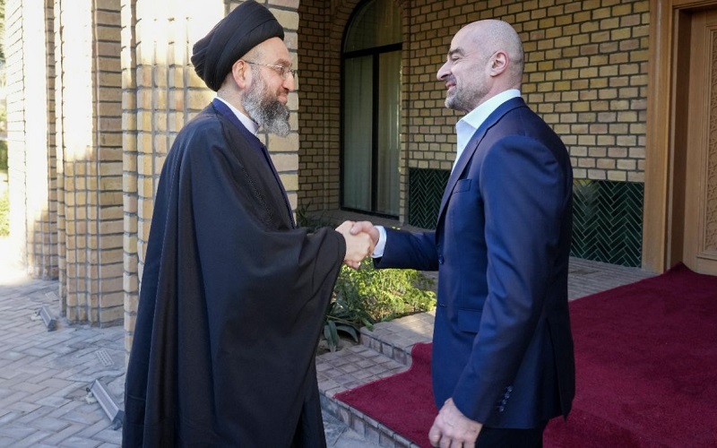 رئيس الاتحاد الوطني الكوردستاني بافل طالباني، يستقبل رئيس تيار الحكمة الوطني السيد عمار الحكيم