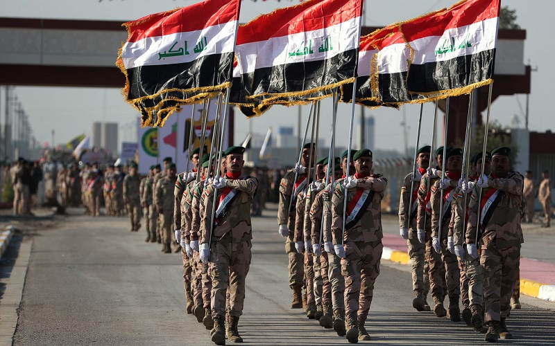 صورة أرشيفية لعرض عسكري للقوات العراقية