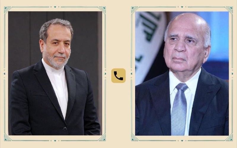 نائب رئيس الوزراء وزير الخارجية العراقي فؤاد حسين، ووزير الخارجية الإيراني عباس عراقجي