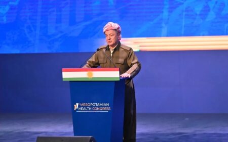 رئيس الحزب الديمقراطي الكوردستاني مسعود بارزاني