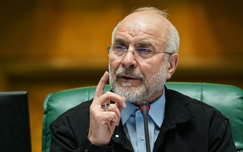 رئيس مجلس الشورى الإسلامي الإيراني محمد باقر قاليباف