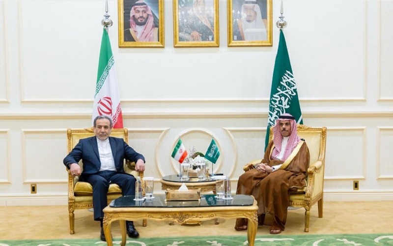 وزير الخارجية السعودي فيصل بن فرحان، يستقبل نظيره الإيراني عباس عراقجي