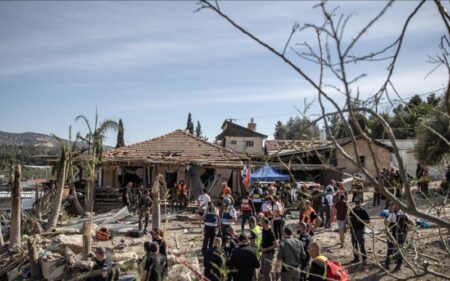 آثار هجوم إيراني على إسرائيل