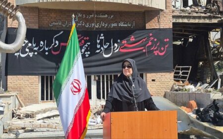 المتحدثة باسم الحكومة الإيرانية فاطمة مهاجراني