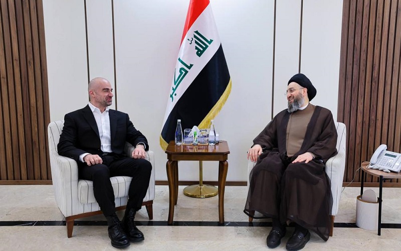رئيس الإتحاد الوطني الكوردستاني بافل طالباني يجتمع مع رئيس تيار الحكمة الوطني السيد عمار الحكيم