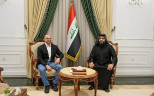 رئيس الاتحاد الوطني الكوردستاني بافل طالباني يجتمع مع الأمين العام لحركة عصائب أهل الحق الشيخ قيس الخزعلي