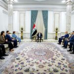 الرئيس العراقي نزار آميدي، يستقبل رئيسة كتلة الجيل الجديد النيابية سروة عبد الواحد وعدداً من أعضاء الكتلة