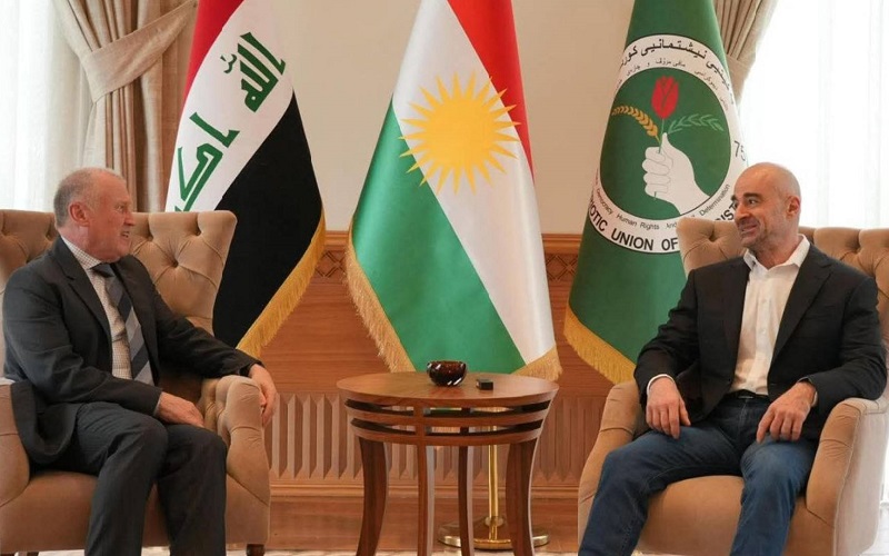 رئيس الاتحاد الوطني الكوردستاني بافل طالباني يستقبل السفير الأسترالي لدى العراق غلين مايلز
