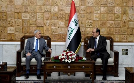 رئيس ائتلاف دولة القانون نوري المالكي يستقبل رئيس الجمهورية العراقي عبد اللطيف جمال رشيد