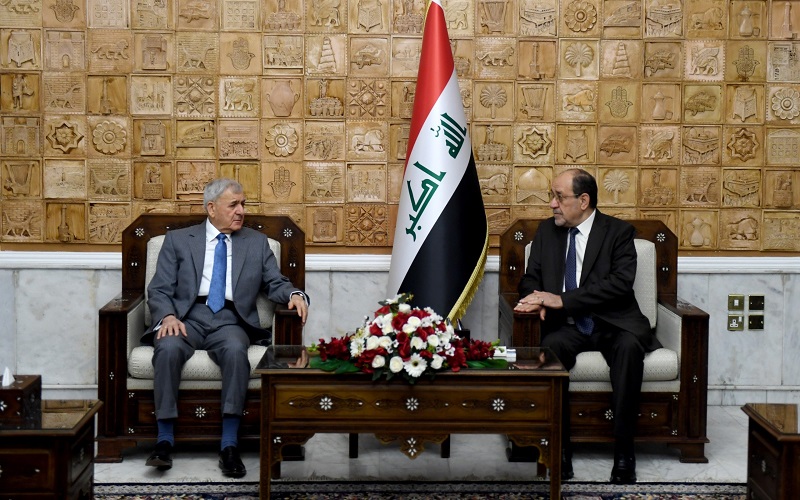 رئيس ائتلاف دولة القانون نوري المالكي يستقبل رئيس الجمهورية العراقي عبد اللطيف جمال رشيد