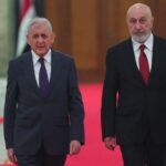 الرئيس العراقي الجديد نزار آميدي يتسلم مهام منصبه من الرئيس السابق عبد اللطيف رشيد