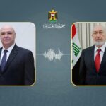 الرئيسان العراقي نزار آميدي واللبناني جوزاف عون