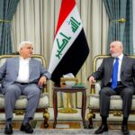 الرئيس العراقي نزار آميدي يستقبل رئيس هيئة الحشد الشعبي فالح الفياض