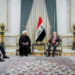 الرئيس العراقي نزار آميدي يستقبل الأمين العام لحركة عصائب أهل الحق قيس الخزعلي