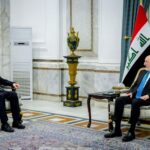الرئيس العراقي نزار آميدي يستقبل السفير الروسي في بغداد إلبروس كوتراشيف