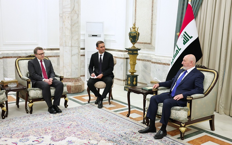 الرئيس العراقي نزار آميدي يستقبل السفير التركي في بغداد أنيل بورا إينان