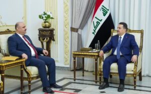 رئيس الوزراء العراقي محمد شياع السوداني يستقبل محافظ كركوك الجديد محمد سمعان