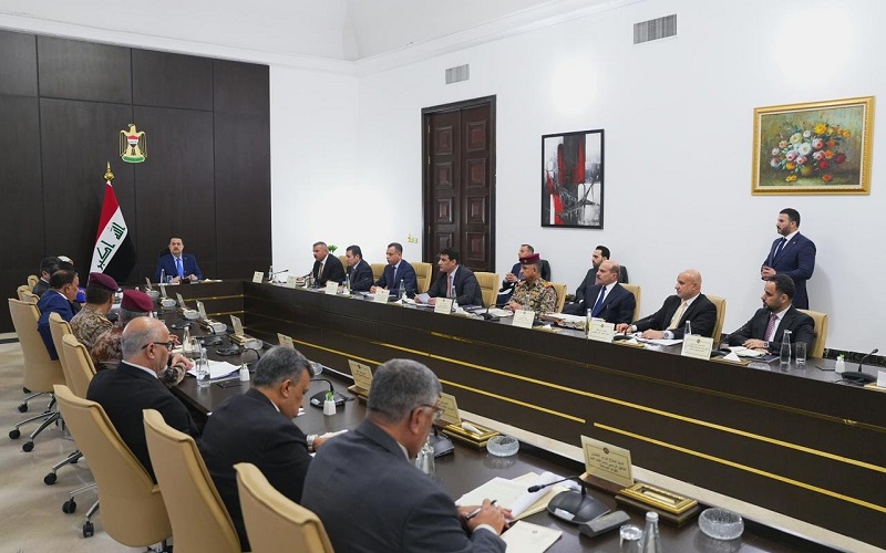 اجتماع المجلس الوزاري للأمن الوطني في العراق برئاسة رئيس الوزراء القائد العام للقوات المسلحة محمد شياع السوداني